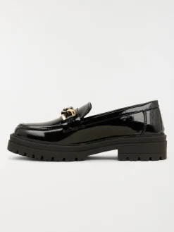 Mocassin verni chaîne femme (36-41)