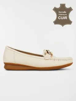 Mocassins chaînette dorée femme (36-41)