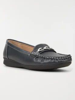 Mocassins coloris navy femme (36-41)