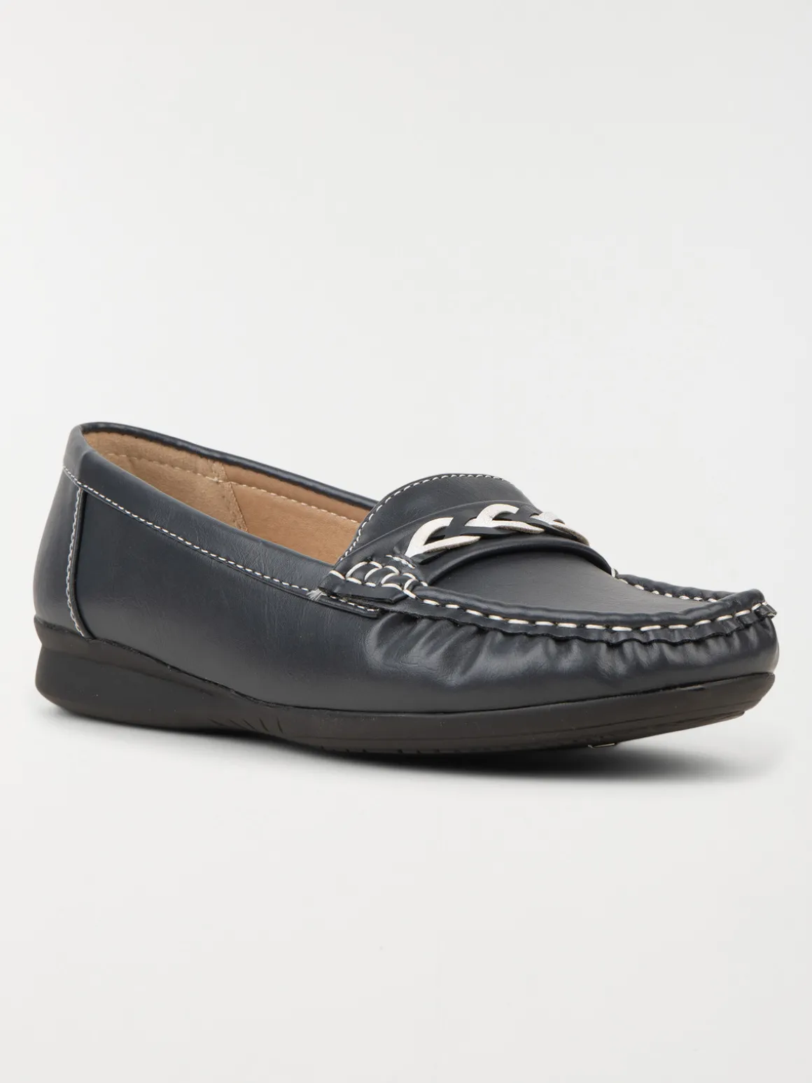 Mocassins coloris navy femme (36-41)