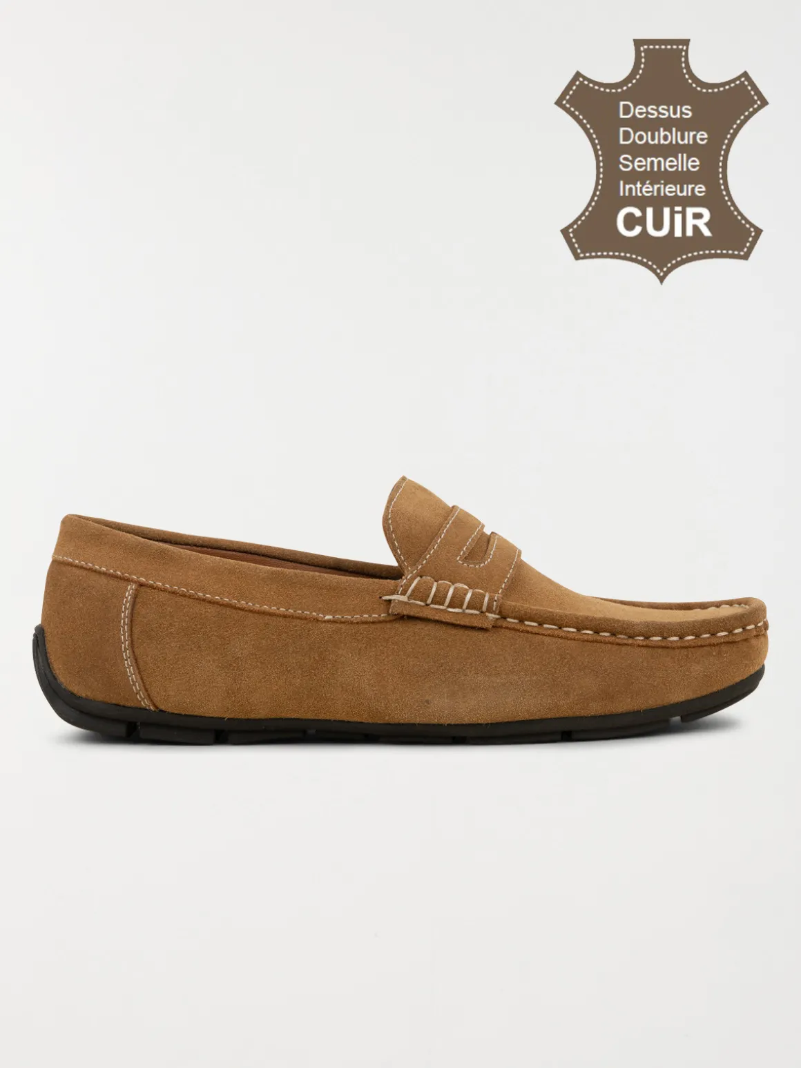 Mocassins homme beige (40-46)