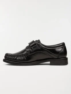 Mocassins noirs à scratchs homme (40-45)