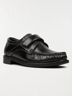 Mocassins noirs à scratchs homme (40-45)
