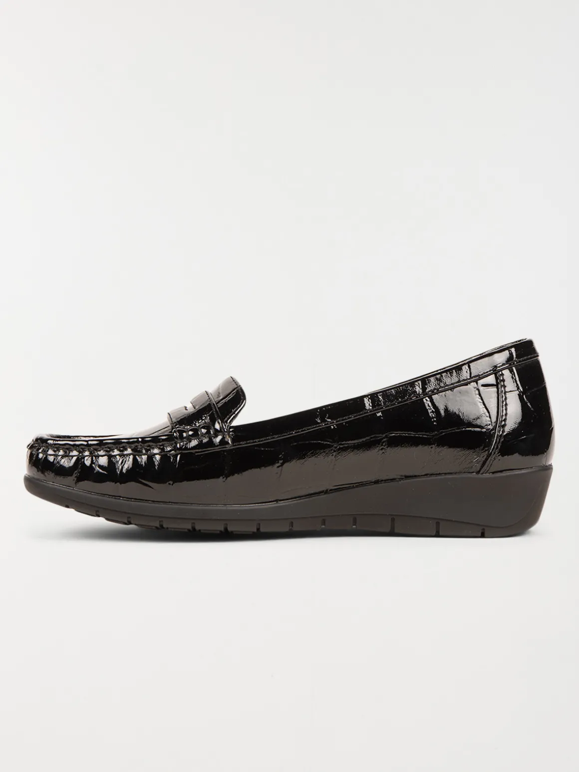 Mocassins noirs confort femme (36-41)