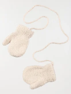 Moufles écru bébé