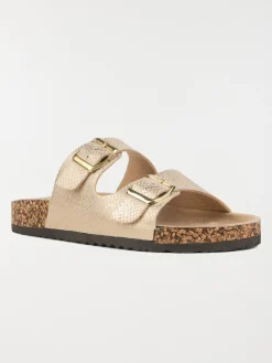 Mule beige femme 2 brides (36-41)