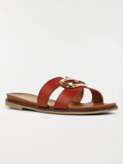 Mule camel anneau doré femme (36-41)