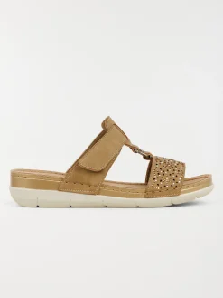Mule confort camel femme (36-41)