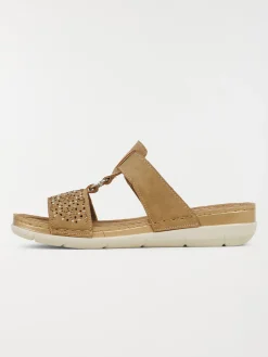 Mule confort camel femme (36-41)