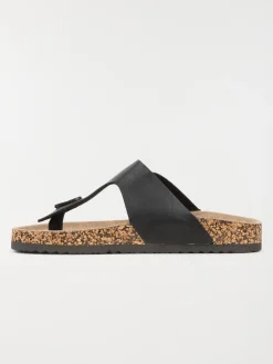 Mule confort entre-doigt noir (36-41)