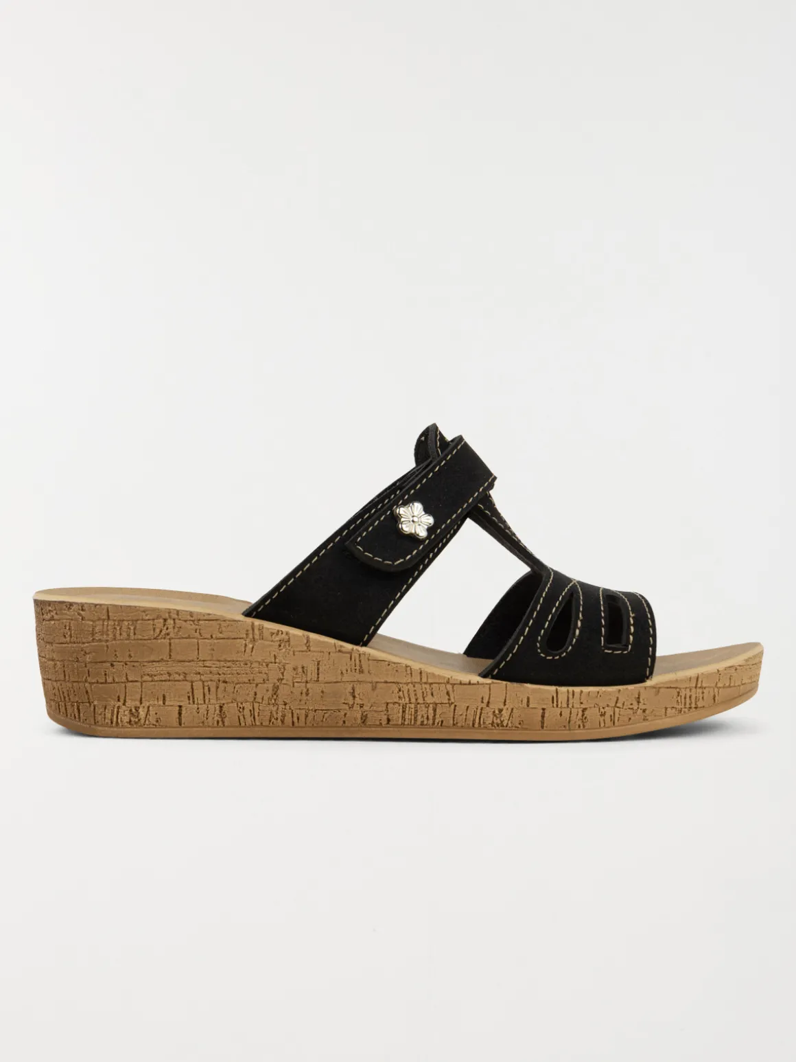 Mule confort femme noir (36-41)