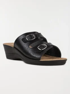 Mule confort noire femme (36-41)