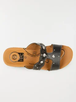 Mule confort strass noir femme (36-41)