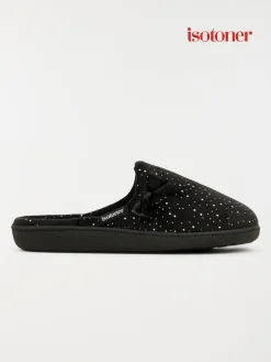 Mule femme Isotoner noir (36-41)