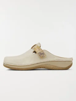 Mule fermée confort femme beige (36-42)