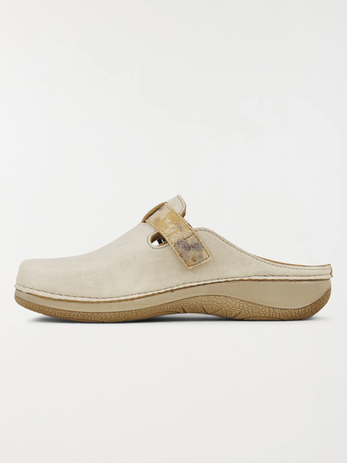 Mule fermée confort femme beige (36-42)