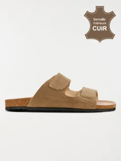 Mule homme brides scratchs (40-46)