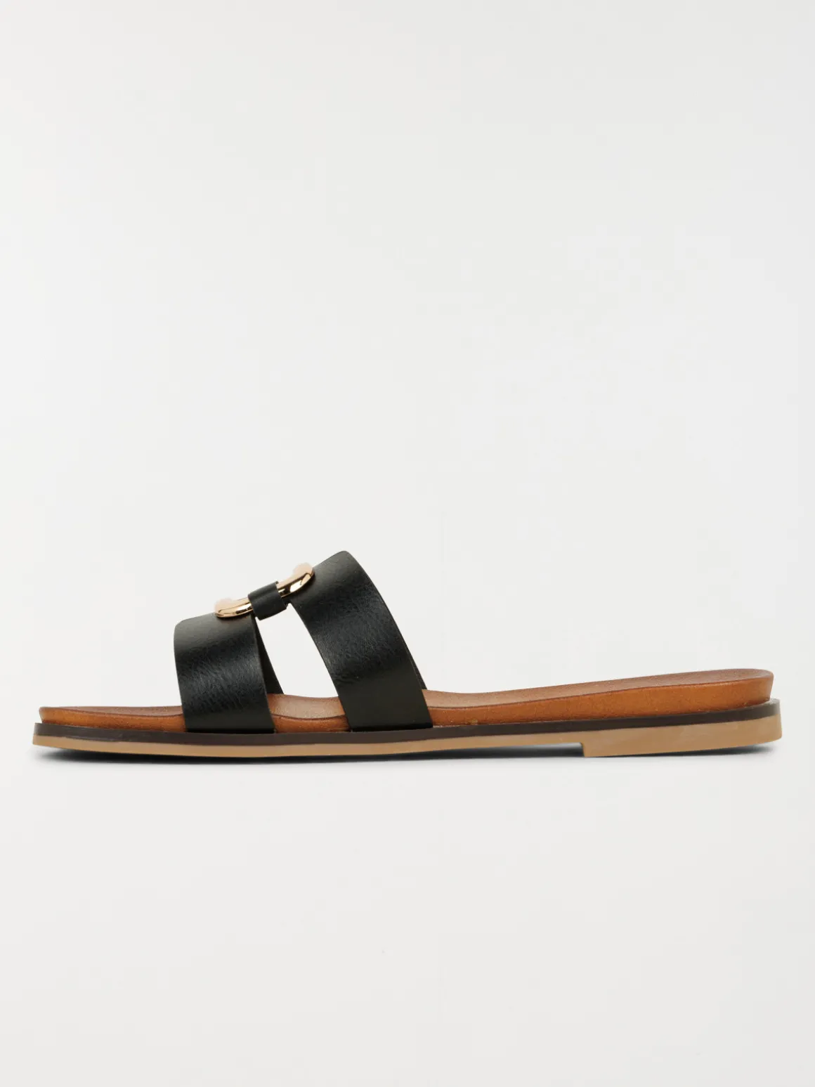 Mule plate anneau doré femme (36-41)