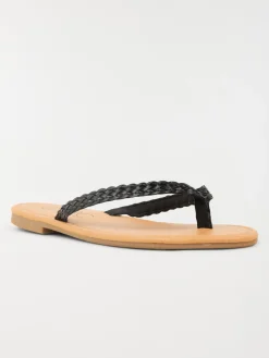 Mule plate bride tressée femme (36-41)