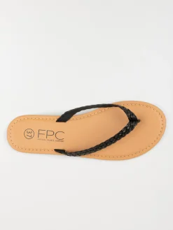 Mule plate bride tressée femme (36-41)