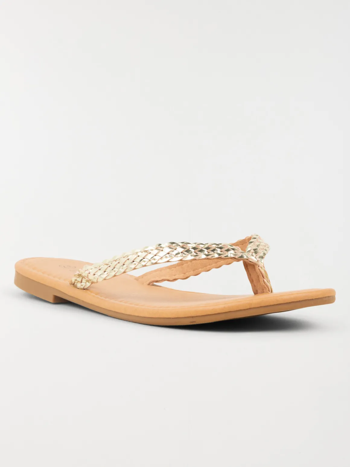 Mule plate femme bride tressée (36-41)