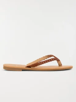 Mule plate marron femme (36-41)