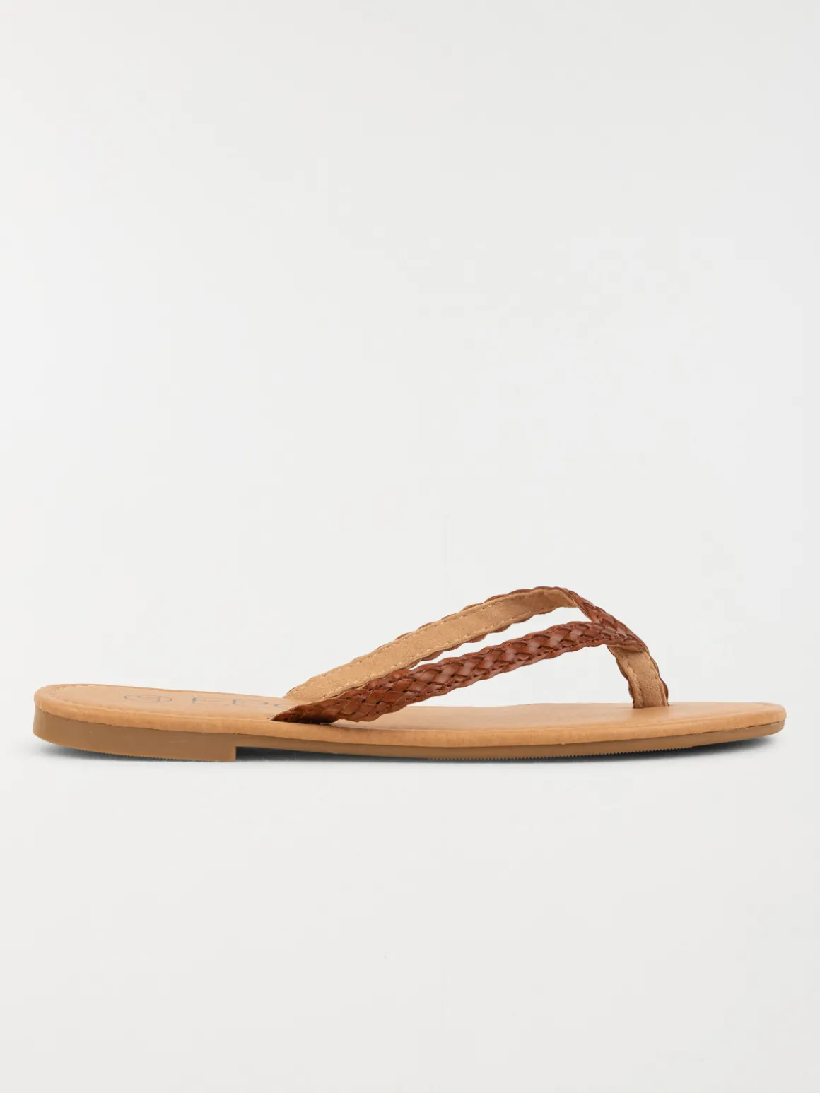 Mule plate marron femme (36-41)