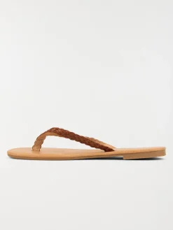 Mule plate marron femme (36-41)