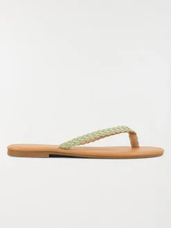 Mule plate verte menthe femme (36-41)