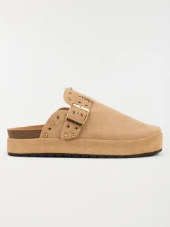 Mule plateforme femme beige (36-41)