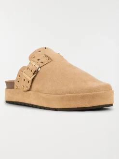 Mule plateforme femme beige (36-41)