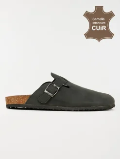 Mule sabot homme noir (40-46)