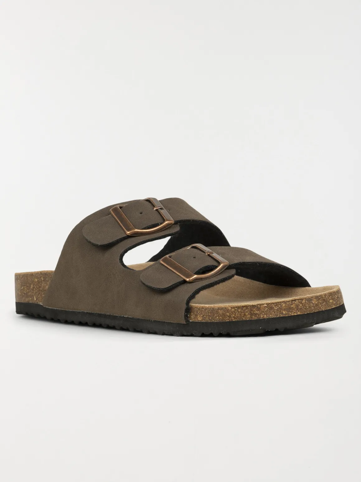 Mules 2 boucles femme marron (37-42)