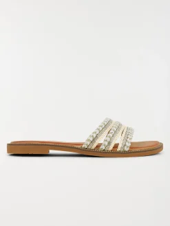 Mules brides tressées femme (36-41)