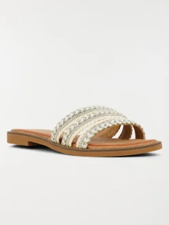 Mules brides tressées femme (36-41)