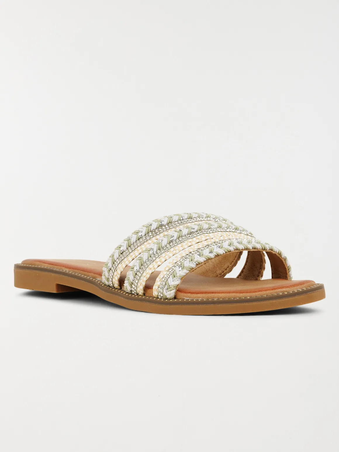 Mules brides tressées femme (36-41)
