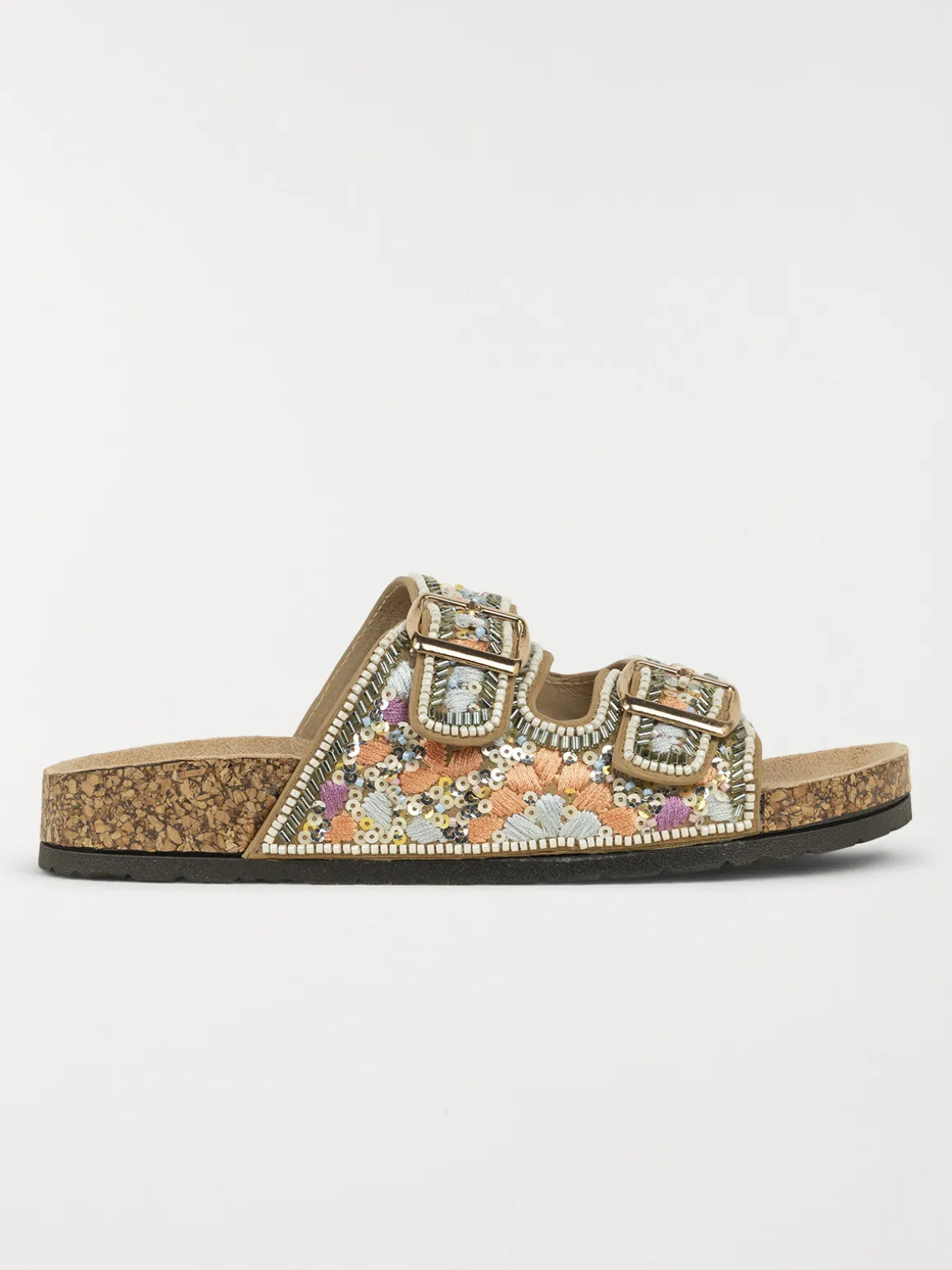 Mules brodées et perles femme (36-41)