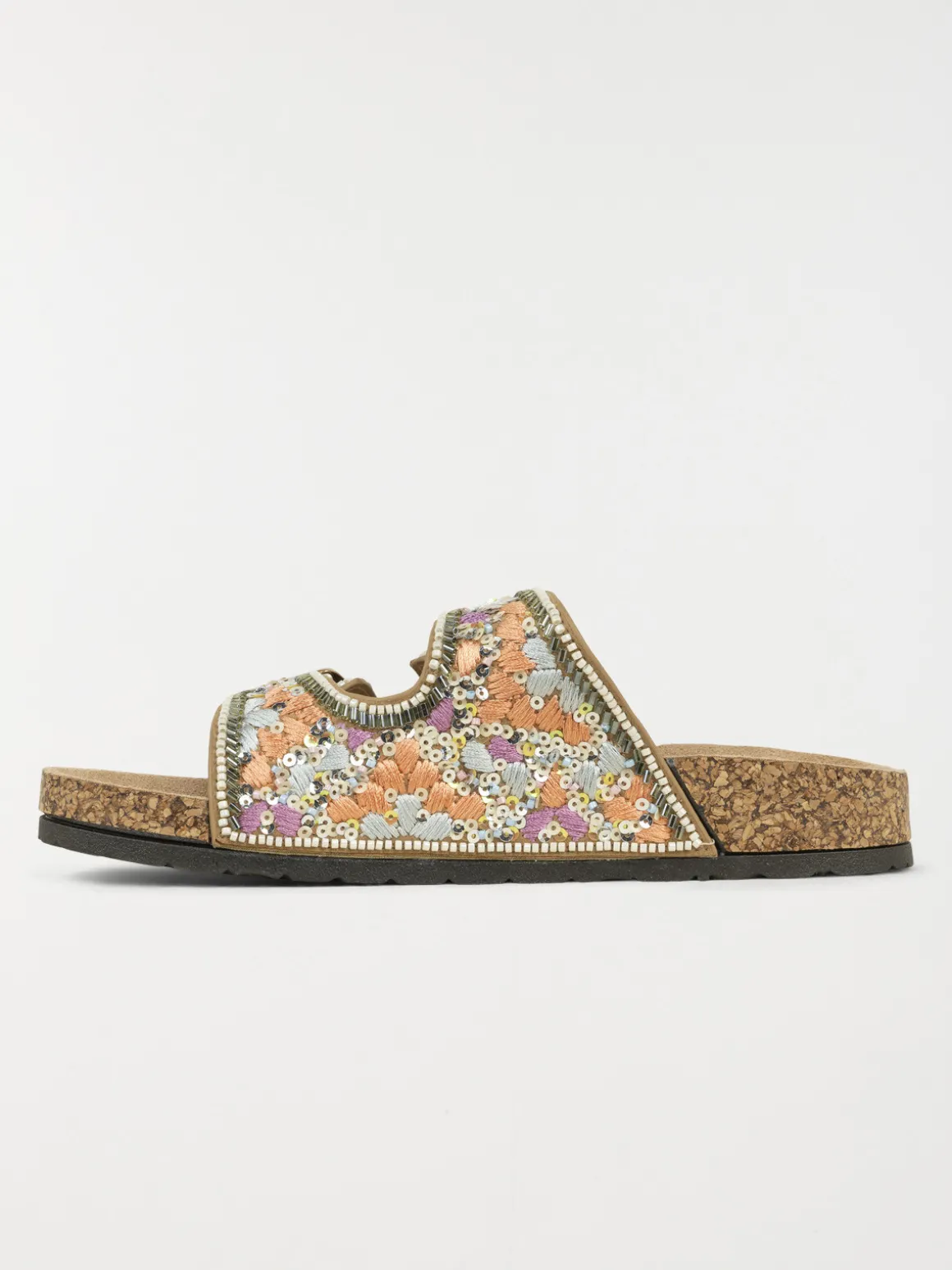 Mules brodées et perles femme (36-41)