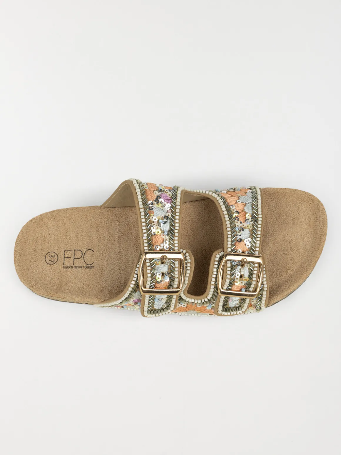 Mules brodées et perles femme (36-41)