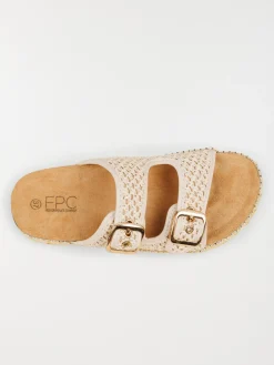 Mules coloris beige femme (37-42)