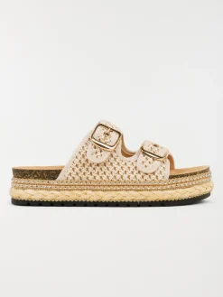 Mules coloris beige femme (37-42)