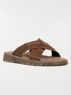 Mules coloris marron homme (40-45)