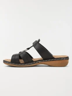 Mules confort femme noir (37-42)