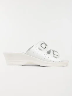 Mules conforts blanches femme (36-41)
