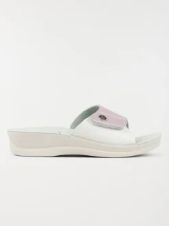 Mules conforts blanches femme (36-41)