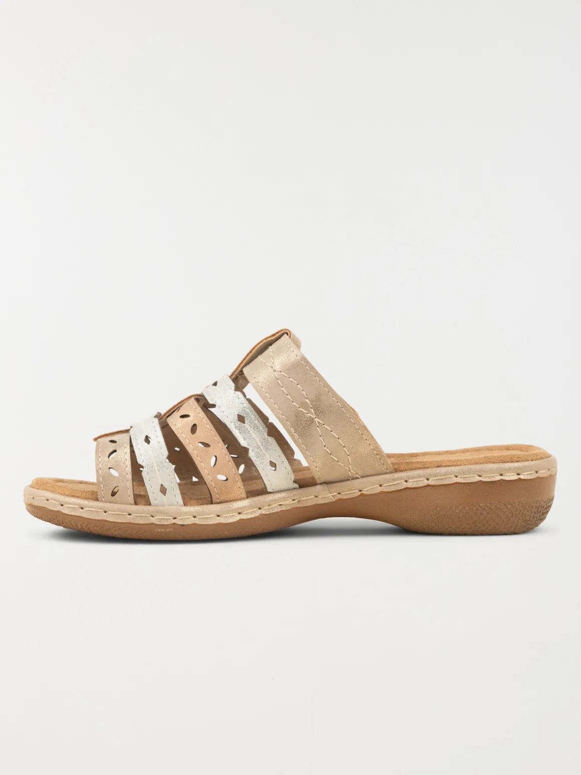 Mules conforts dorés femme (37-42)