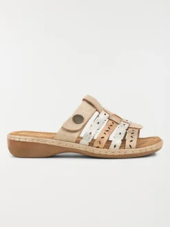 Mules conforts dorés femme (37-42)