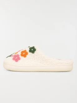 Mules fleurs brodées femme (36-41)