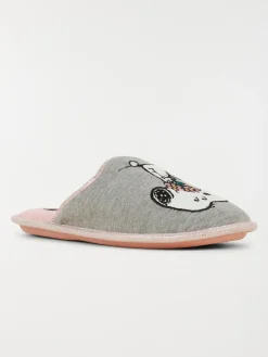 Mules grises Snoopy femme (36-41)