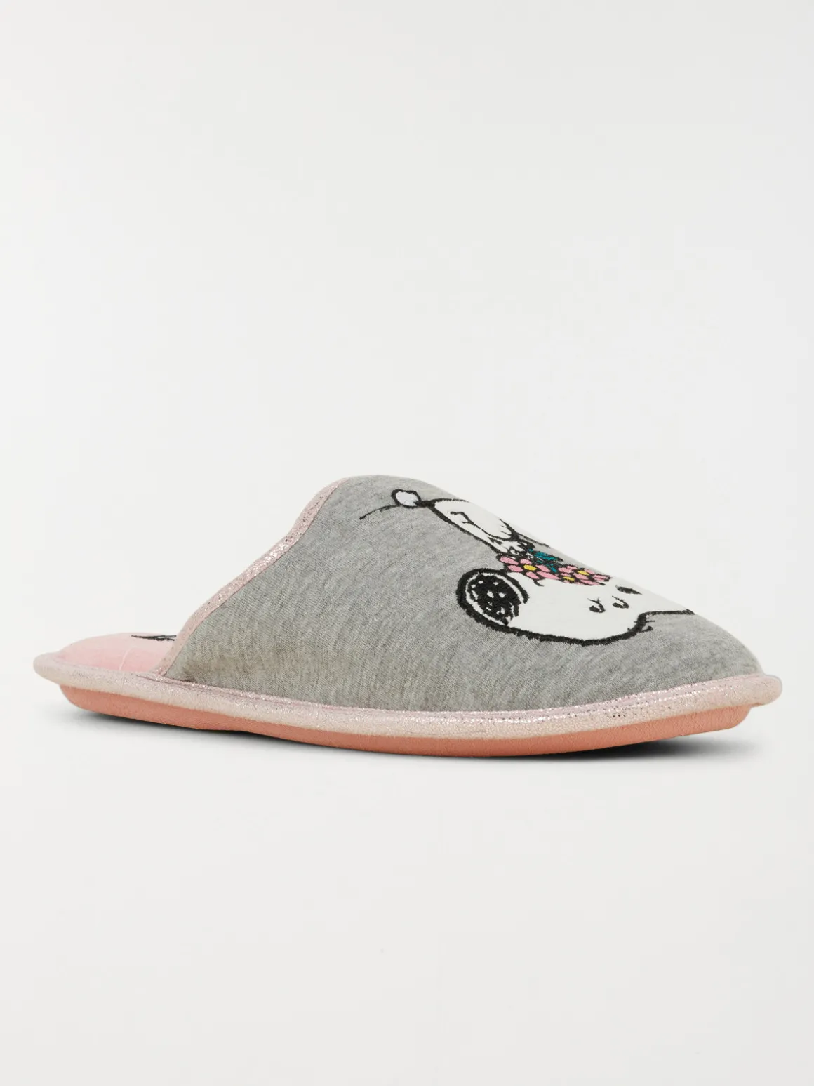 Mules grises Snoopy femme (36-41)